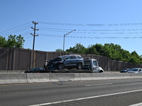 Two people are dying in a fatal motor vehicle crash on I-80 Eastbound in Hackensack, New Jersey, United States, on May 21, 2024. New Jersey...