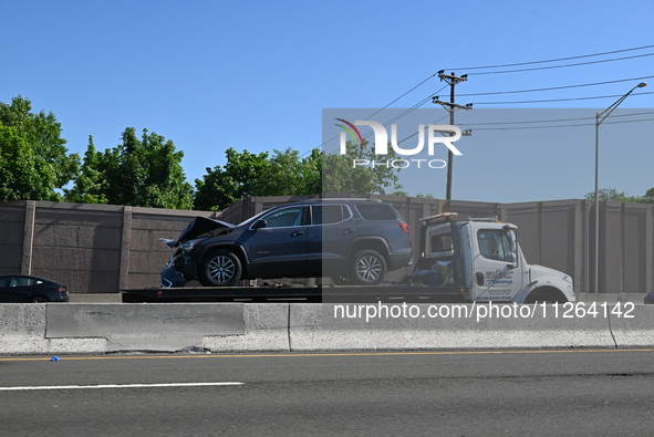 Two people are dying in a fatal motor vehicle crash on I-80 Eastbound in Hackensack, New Jersey, United States, on May 21, 2024. New Jersey...