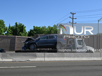 Two people are dying in a fatal motor vehicle crash on I-80 Eastbound in Hackensack, New Jersey, United States, on May 21, 2024. New Jersey...