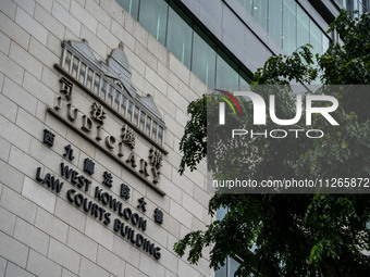 A general view is showing the courthouse where the trial of Jimmy Lai, the founder of the now-shuttered Apple Daily Newspaper, is taking pla...