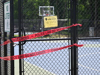 Wilde Memorial Park is partially reopening in Glen Rock, New Jersey, United States, on May 23, 2024, following a shooting. Wilde Memorial Pa...