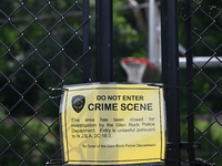 Wilde Memorial Park is partially reopening in Glen Rock, New Jersey, United States, on May 23, 2024, following a shooting. Wilde Memorial Pa...