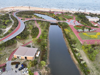 View of the Sunshine Coast Greenway in Rizhao, China, on May 23, 2024. (