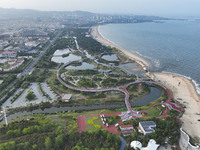 View of the Sunshine Coast Greenway in Rizhao, China, on May 23, 2024. (