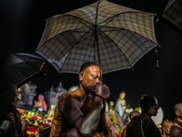 Buddhist monks are offering prayers at the celebration of Vesak Day 2568 B.E. at Borobudur Temple in Magelang, Central Java, on May 23, 2024...