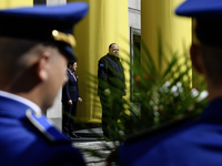 Chairman of the Verkhovna Rada of Ukraine, Ruslan Stefanchuk, is standing near the Parliament in Kyiv, Ukraine, on May 24, 2024. (