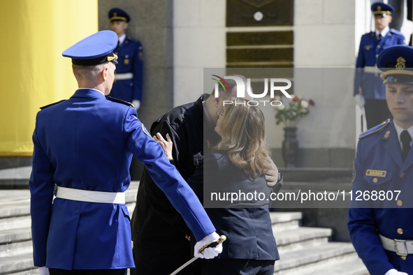 A solemn meeting is taking place between Chairman of the Verkhovna Rada of Ukraine Ruslan Stefanchuk and Speaker of the Polish Senate Malgor...