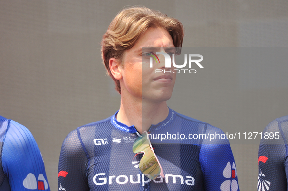 Lorenzo Germani of Italy and Team Groupama - FDJ prior to the 107th Giro d'Italia 2024, Stage 12, a 193km stage from Martinsicuro to Fano is...