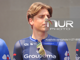 Lorenzo Germani of Italy and Team Groupama - FDJ prior to the 107th Giro d'Italia 2024, Stage 12, a 193km stage from Martinsicuro to Fano is...