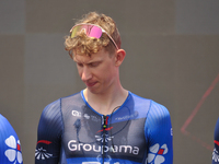 Lewis Askey of The United Kingdom and Team Groupama - FDJ prior to the 107th Giro d'Italia 2024, Stage 12, a 193km stage from Martinsicuro t...