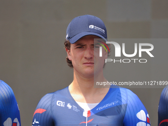 Enzo Paleni of France and Team Groupama - FDJ prior to the 107th Giro d'Italia 2024, Stage 12, a 193km stage from Martinsicuro to Fano is se...