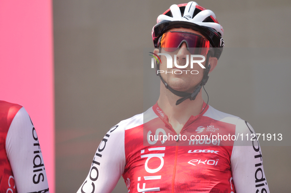 Ruben Fernandez of Spain and Team Cofidis prior to the 107th Giro d'Italia 2024, Stage 12, a 193km stage from Martinsicuro to Fano is seen i...