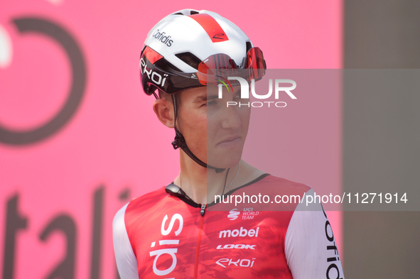 Harrison Wood of The United Kingdom and Team Cofidis prior to the 107th Giro d'Italia 2024, Stage 12, a 193km stage from Martinsicuro to Fan...