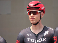 Alexander Kamp of Denmark and Tudor Pro Cycling Team  prior to the 107th Giro d'Italia 2024, Stage 12, a 193km stage from Martinsicuro to Fa...