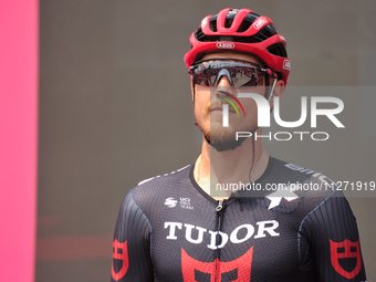 Matteo Trentin of Italy and Tudor Pro Cycling Team prior to the 107th Giro d'Italia 2024, Stage 12, a 193km stage from Martinsicuro to Fano...