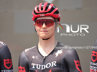 Michael Storer of Australia and Tudor Pro Cycling Team prior to the 107th Giro d'Italia 2024, Stage 12, a 193km stage from Martinsicuro to F...