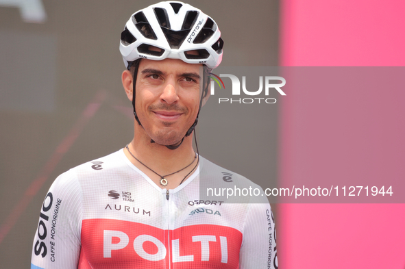 Mirco Maestri of Italy and Team Polti Kometa prior to the 107th Giro d'Italia 2024, Stage 12, a 193km stage from Martinsicuro to Fano is see...