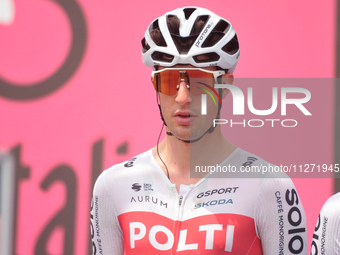 Davide Bais of Italy and Team Polti Kometa prior to the 107th Giro d'Italia 2024, Stage 12, a 193km stage from Martinsicuro to Fano is seen...