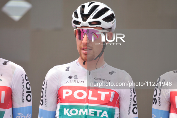 Mattia Bais of Italy and Team Polti Kometa prior to the 107th Giro d'Italia 2024, Stage 12, a 193km stage from Martinsicuro to Fano is seen...