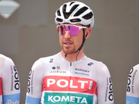 Mattia Bais of Italy and Team Polti Kometa prior to the 107th Giro d'Italia 2024, Stage 12, a 193km stage from Martinsicuro to Fano is seen...