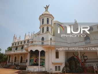 Saint Peter's Church is standing in Thiruvananthapuram (Trivandrum), Kerala, India, on April 02, 2024. (