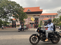 The Kerala Legislative Assembly building is standing in Thiruvananthapuram, Kerala, India, on April 01, 2024. The Kerala Legislative Assembl...