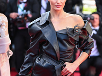 Isabeli Fontana is attending the Red Carpet of the closing ceremony at the 77th annual Cannes Film Festival at Palais des Festivals in Canne...