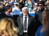 George Lucas is attending the Red Carpet of the closing ceremony at the 77th annual Cannes Film Festival at Palais des Festivals in Cannes,...