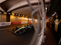 Lewis Hamilton of Mercedes during third practice ahead of the Formula 1 Grand Prix of Monaco at Circuit de Monaco in Monaco on May 25, 2024....