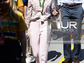 Lily Zneimer before qualifying ahead of the Formula 1 Grand Prix of Monaco at Circuit de Monaco in Monaco on May 25, 2024. (