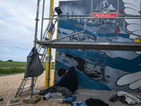 CASTINE-EN-PLAINE, FRANCE - MAY 24: 
Final work is underway on a new Normandy 1944 memorial located between Caen and Falaise, near Tilly-la-...
