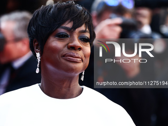  Viola Davis attends the Red Carpet of the closing ceremony at the 77th annual Cannes Film Festival at Palais des Festivals on May 25, 2024...