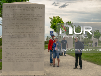 VER-SUR-MER, FRANCE - MAY 26: 
The British Normandy Memorial in Ver-sur-Mer to commemorate the 80th Anniversary of D-Day, on May 26, 2024, i...