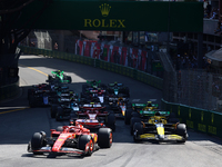 Start of the Formula 1 Grand Prix of Monaco at Circuit de Monaco in Monaco on May 26, 2023. (