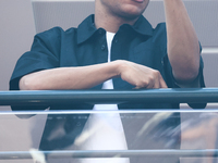 Kylian Mbappe before the Formula 1 Grand Prix of Monaco at Circuit de Monaco in Monaco on May 26, 2023. (