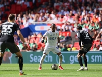 Crysencio Summerville (Leeds United) is playing during the SkyBet Championship Playoff Final between Leeds United and Southampton at Wembley...