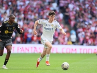 Archie Gray (Leeds United) is playing during the SkyBet Championship Playoff Final between Leeds United and Southampton at Wembley Stadium i...