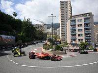 The race is starting during the FIA Formula One World Championship in Monte-Carlo, Monaco, on May 26, 2024. (