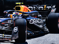 Sergio Perez of Team Oracle Red Bull Racing is racing the Red Bull Honda RB20 during the FIA Formula One World Championship in Monte-Carlo,...