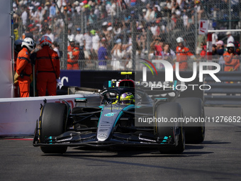 Lewis Hamilton of the UK is driving the (44) Mercedes-AMG Petronas F1 Team F1 W15 E Performance Mercedes during the Formula 1 Grand Prix De...