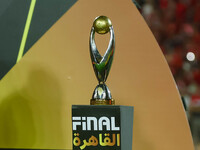 The CAF Champions League Trophy final match is taking place between Al-Ahly and Esperance at Cairo International Stadium in Cairo, Egypt, on...