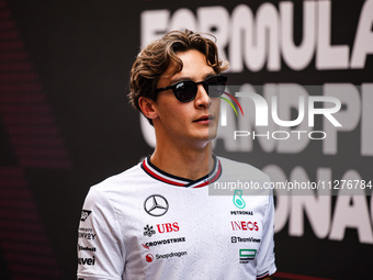 George Russell (gbr), Mercedes AMG F1 Team W15, portrait during the Formula 1 Grand Prix of Monaco 2024, 8th round of the 2024 Formula One W...