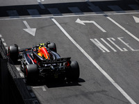 11 Sergio Perez (mex), Red Bull Racing RB20, action during the Formula 1 Grand Prix of Monaco 2024, 8th round of the 2024 Formula One World...
