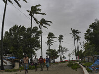 Kuakata Sea Beach, on the outskirts of Patuakhali, is preparing for Cyclone Remal landfall in the Kuakata and Coastal area. Bangladesh is ra...