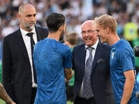 Sven-Goran Eriksson is participating in the 38th day of the Serie A Championship between S.S. Lazio and U.S. Sassuolo in Rome, Italy, on May...