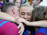 Fridolina Rolfo of Barcelona and Sweden celebrates victory after the UEFA Women's Champions League 2023/24 Final match between FC Barcelona...