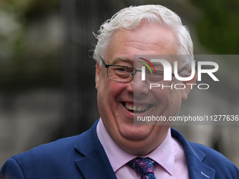 DUBLIN, IRELAND - MAY 22: 
Sinn Fein TD, Thomas Gould, pictured at the entrance to Leinster House, on May 22, 2024, in ublin Ireland. (