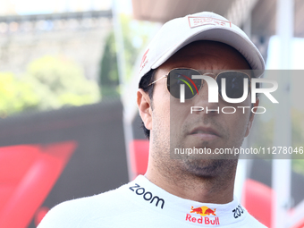 Sergio Perez of Red Bull Racing before the Formula 1 Grand Prix of Monaco at Circuit de Monaco in Monaco on May 26, 2023. (