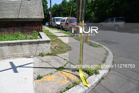 An adult male is being shot in Newark, New Jersey, United States, on May 26, 2024. At approximately 1:00 p.m., Sunday afternoon, police are...