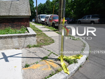 An adult male is being shot in Newark, New Jersey, United States, on May 26, 2024. At approximately 1:00 p.m., Sunday afternoon, police are...